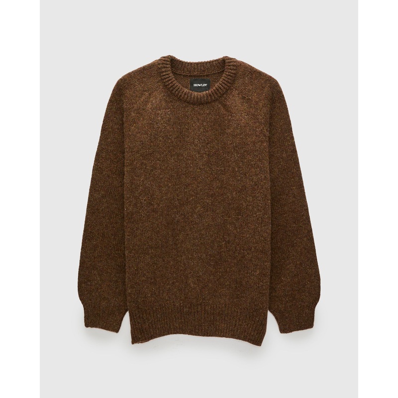 “Boxy Space Knit” Wool Sweater in Spark