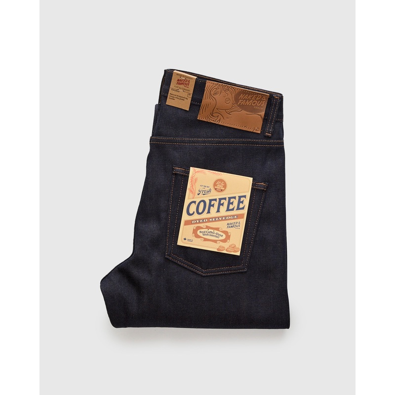 “Coffee Dye” 12.5oz Selvedge Denim – Easy Guy Fit