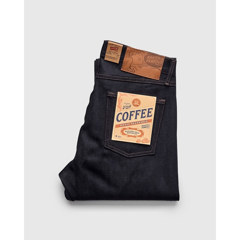 “Coffee Dye” 12.5oz Selvedge Denim – True Guy Fit