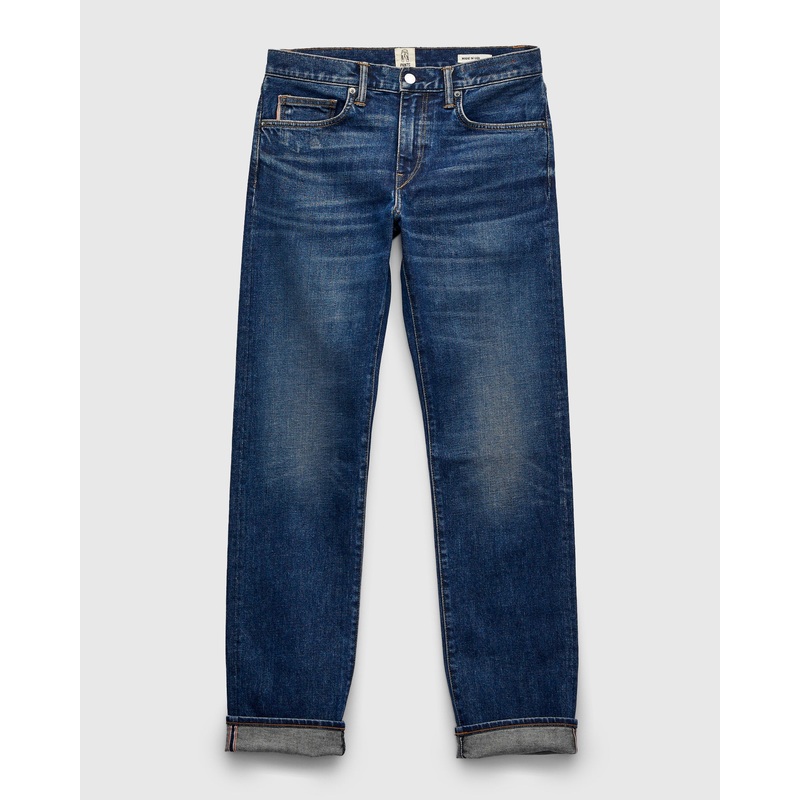 “Nikki” 14oz Washed Indigo Stretch Selvedge Denim – Hammer Straight