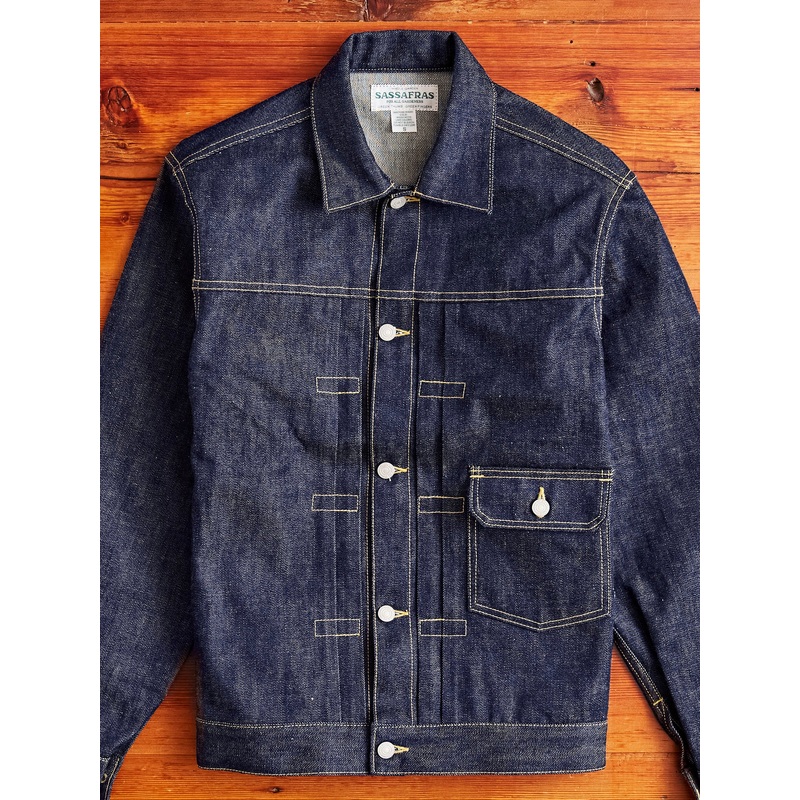 14oz Selvedge Denim Gardener R Jacket in Indigo