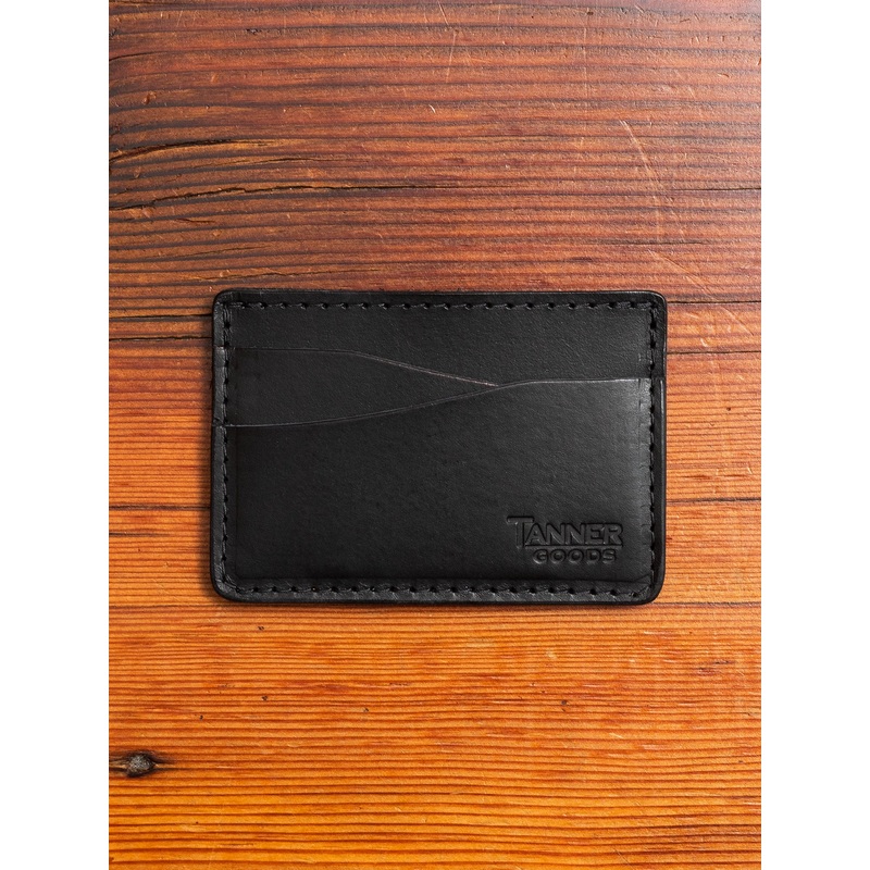 “Journeyman” Leather Card Wallet in Black