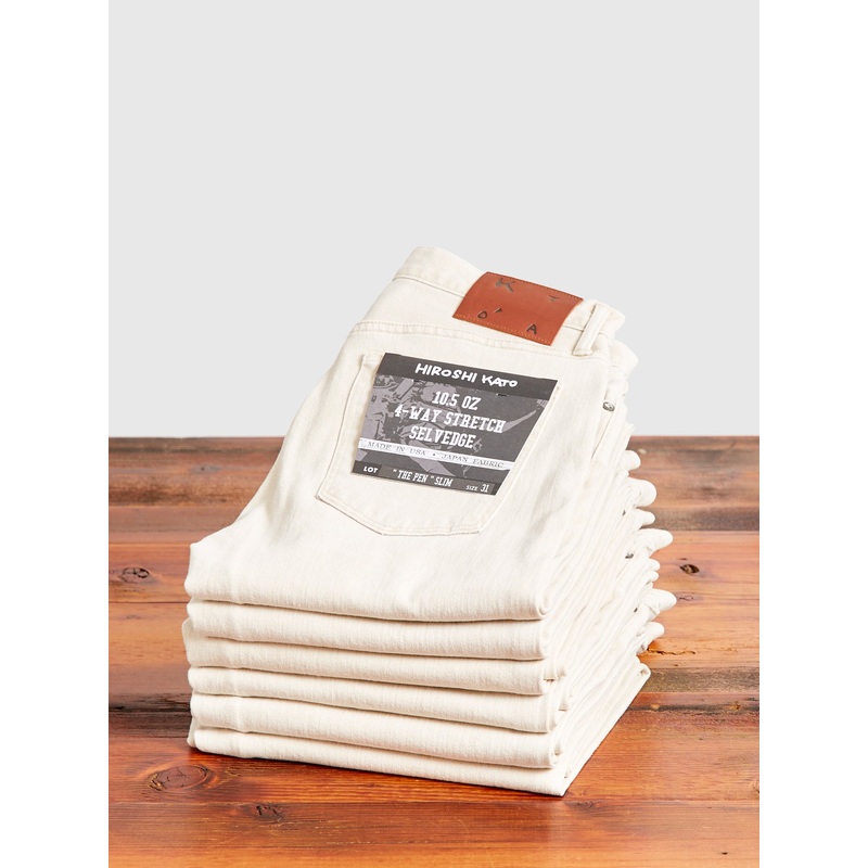 “Chuck” 10.5oz Washed Stretch Selvedge Denim – Pen Slim