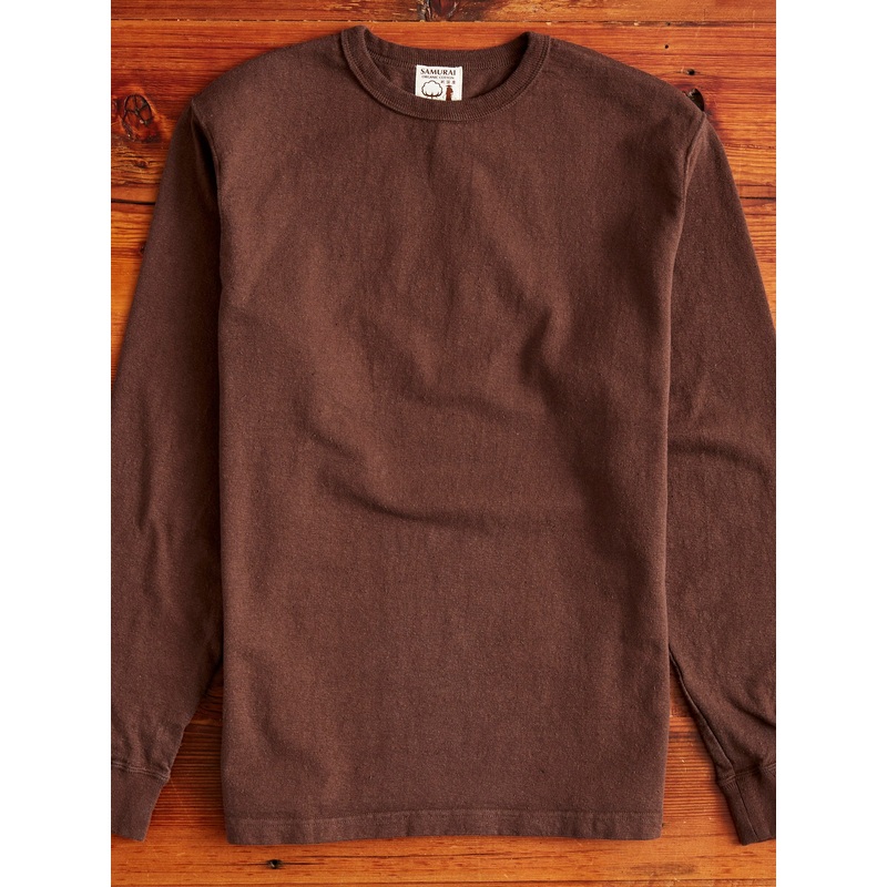 “Samurai Cotton Project” Long Sleeve T-Shirt in Kuri