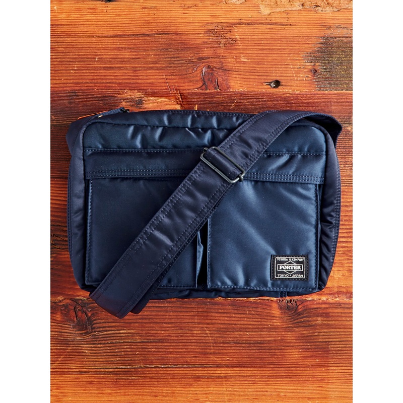 “Tanker” Shoulder Bag (S) in Iron Blue