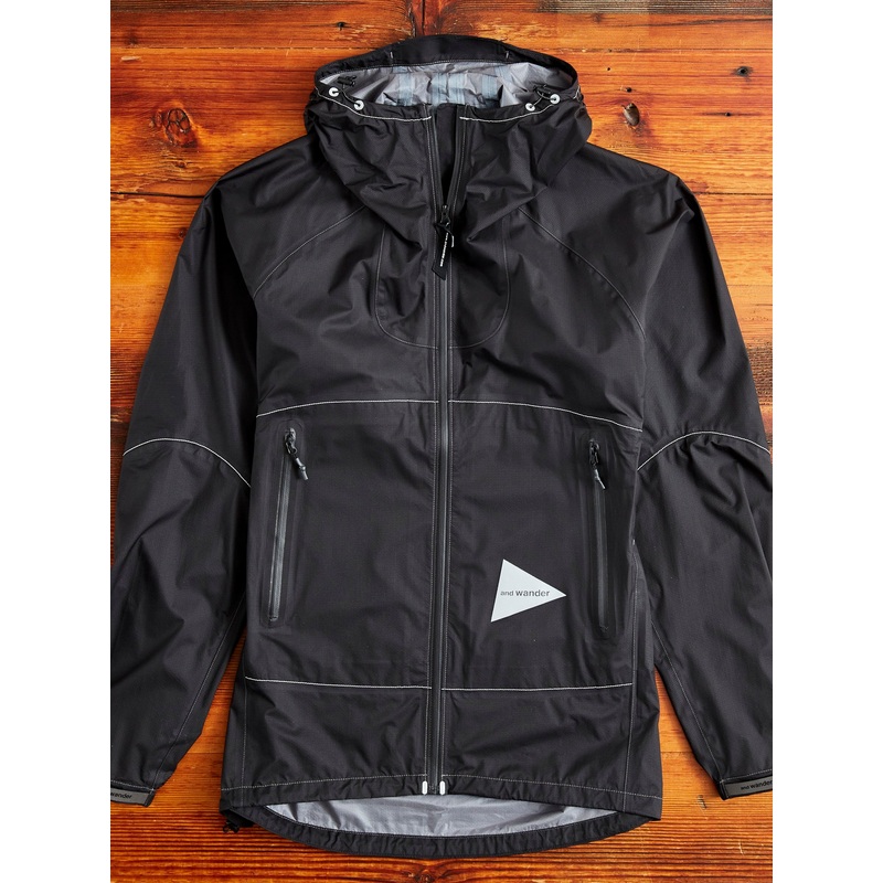 3L Ultra Light Rain Jacket in Black