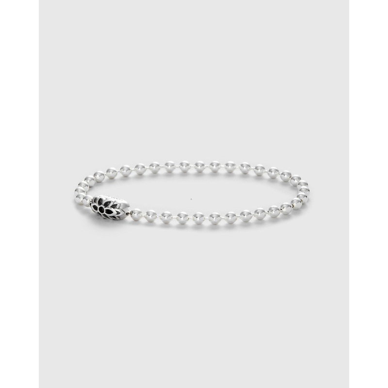 Triple Cutout Poplock Bracelet in Sterling Silver
