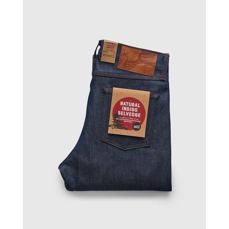 “Natural Indigo Selvedge” 12.5oz Selvedge Denim – True Guy Fit
