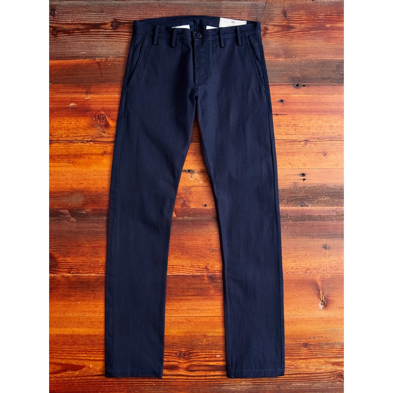 “Officer Trouser” in Indigo Selvedge Canvas