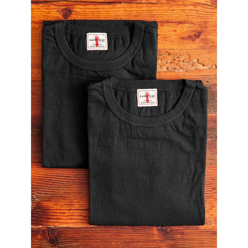 2-Pack Tube Knit Tee in Black