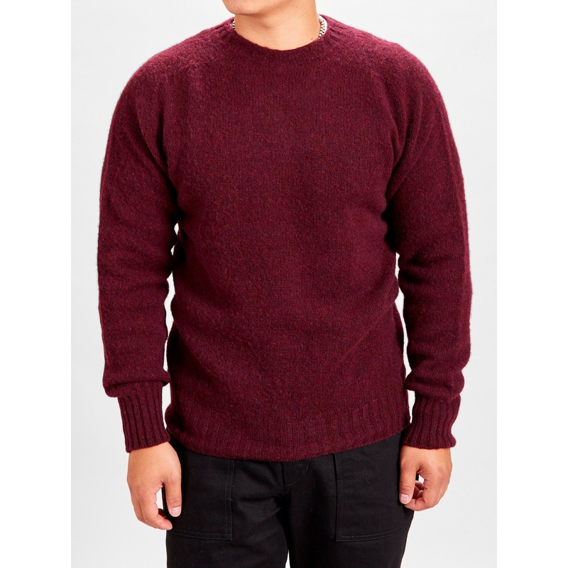 “Birth of the Cool” Wool Sweater in Bordeaux