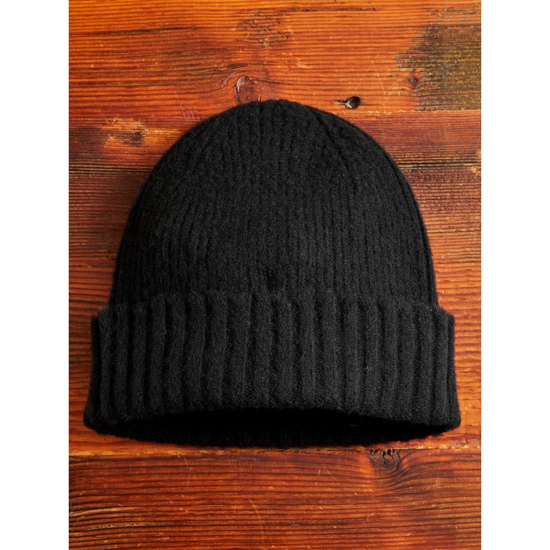 “King Jammy” Wool Beanie in Black