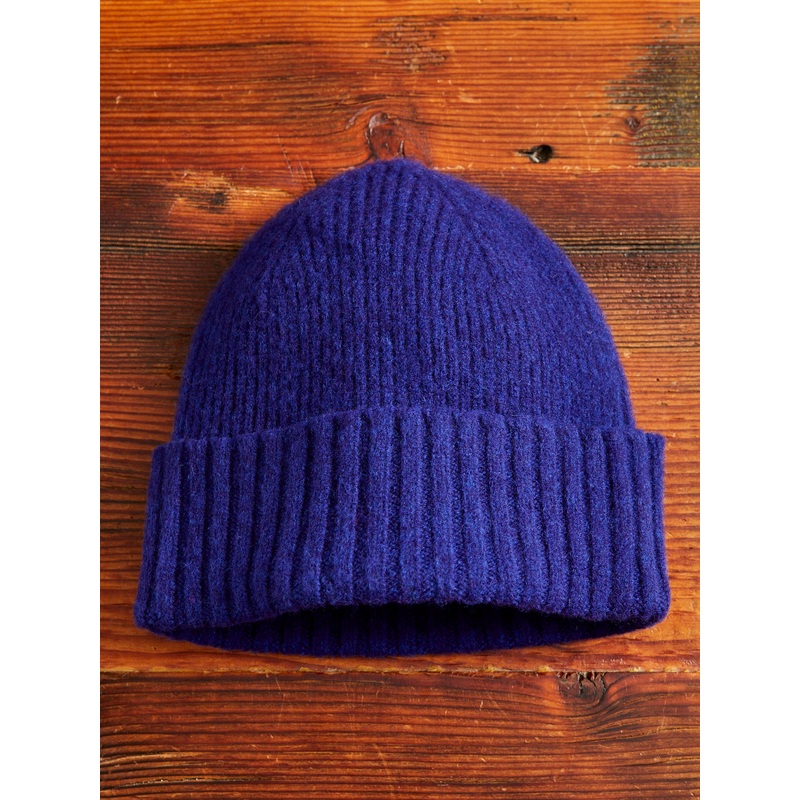 “King Jammy” Wool Beanie in Cobalt Love