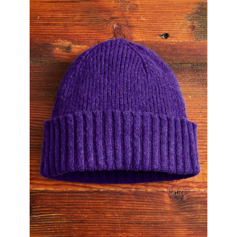 “King Jammy” Wool Beanie in Purple Love