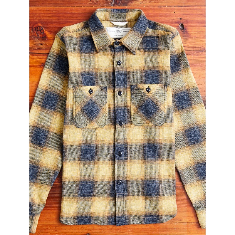 “BM Shirt” in Gold Ombre Plaid