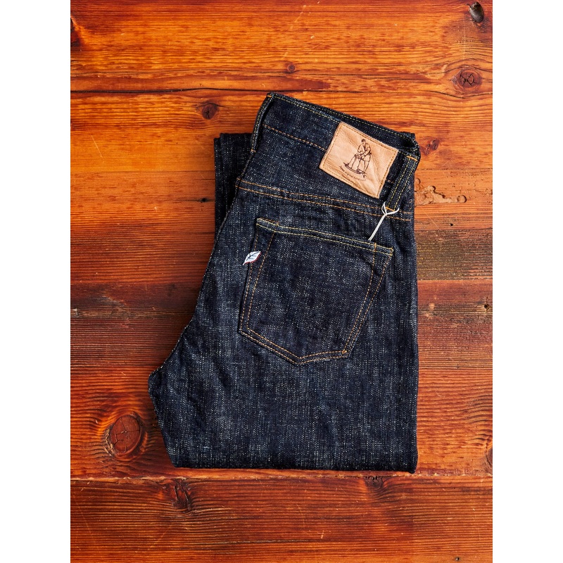 WSB-003 “Double Slub” 16oz Rinsed Selvedge Denim – Regular Straight Fit