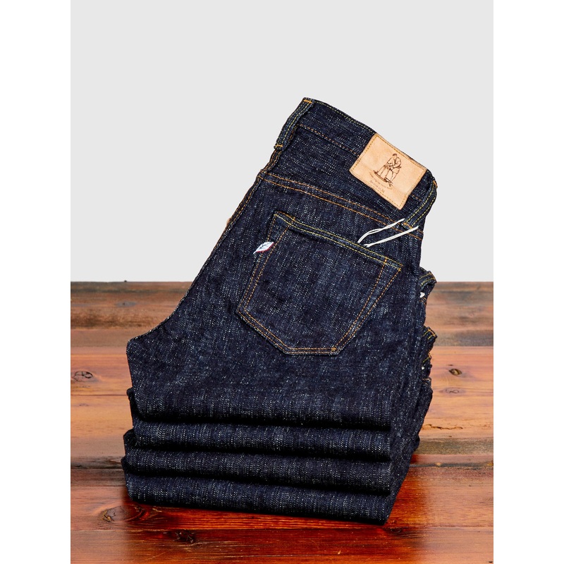 WSB-003 “Double Slub” 16oz Rinsed Selvedge Denim – Regular Straight Fit