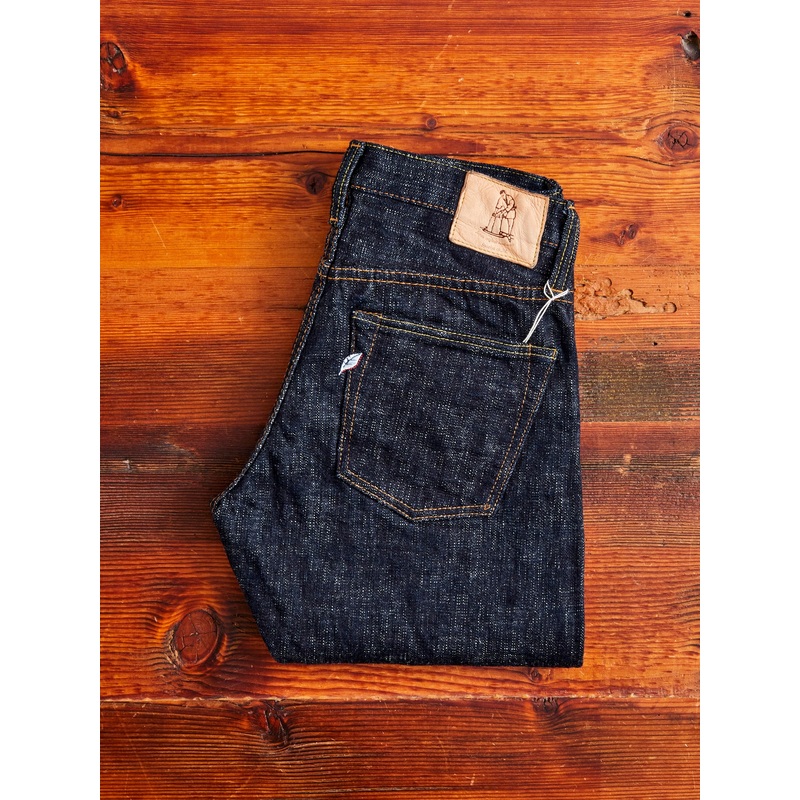 WSB-013 “Double Slub” 16oz Rinsed Selvedge Denim – Slim Tapered Fit