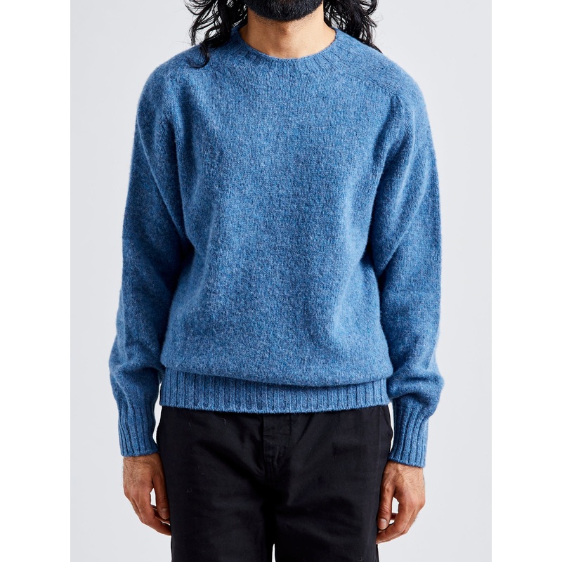 “Birth of the Cool” Wool Sweater in Paradise Blue