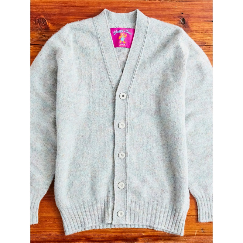 “Shaggy Bear” Wool Cardigan in Galaxy