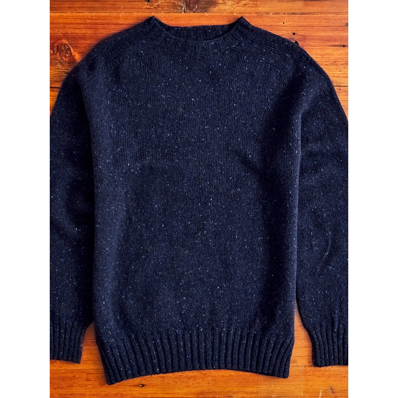 “Terry” Wool Sweater in Navy