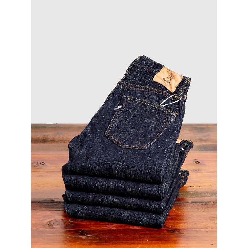 WSB-005 “Double Slub” 16oz Rinsed Selvedge Denim – Slim Straight Fit