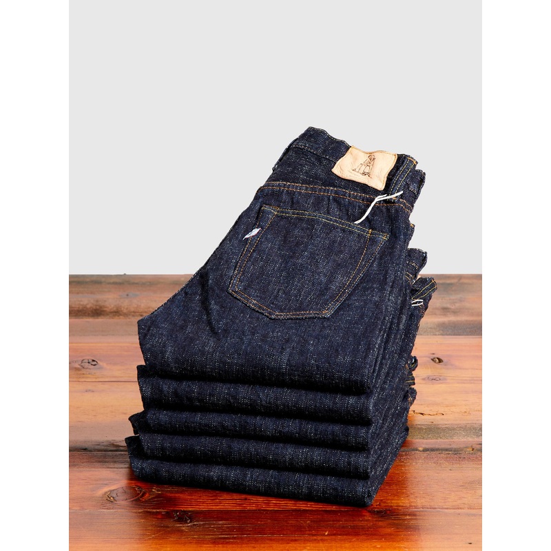 WSB-019 “Double Slub” 16oz Rinsed Selvedge Denim – Relaxed Tapered Fit