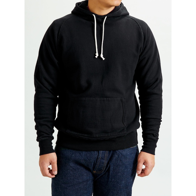Ehu’kia Hooded Raglan Sweatshirt in Anthracite