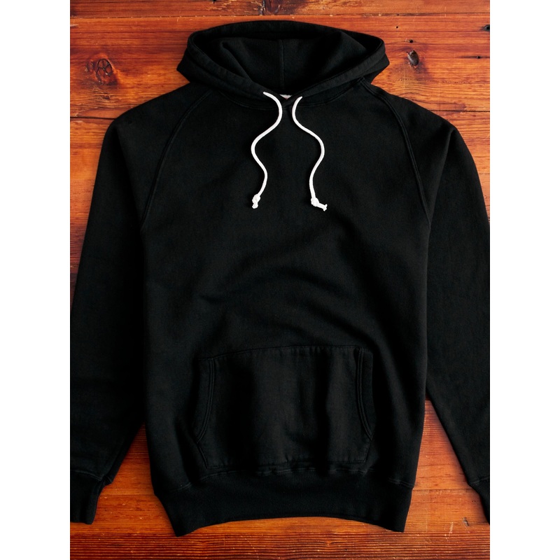 Ehu’kia Hooded Raglan Sweatshirt in Anthracite