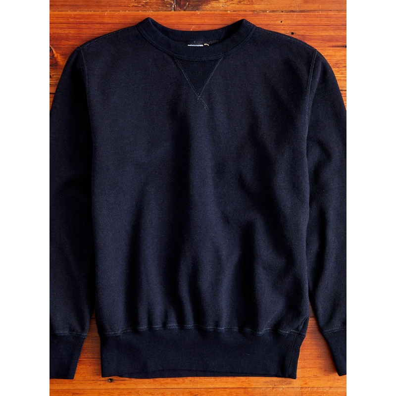 “Aishibu” Crewneck Sweater in Indigo