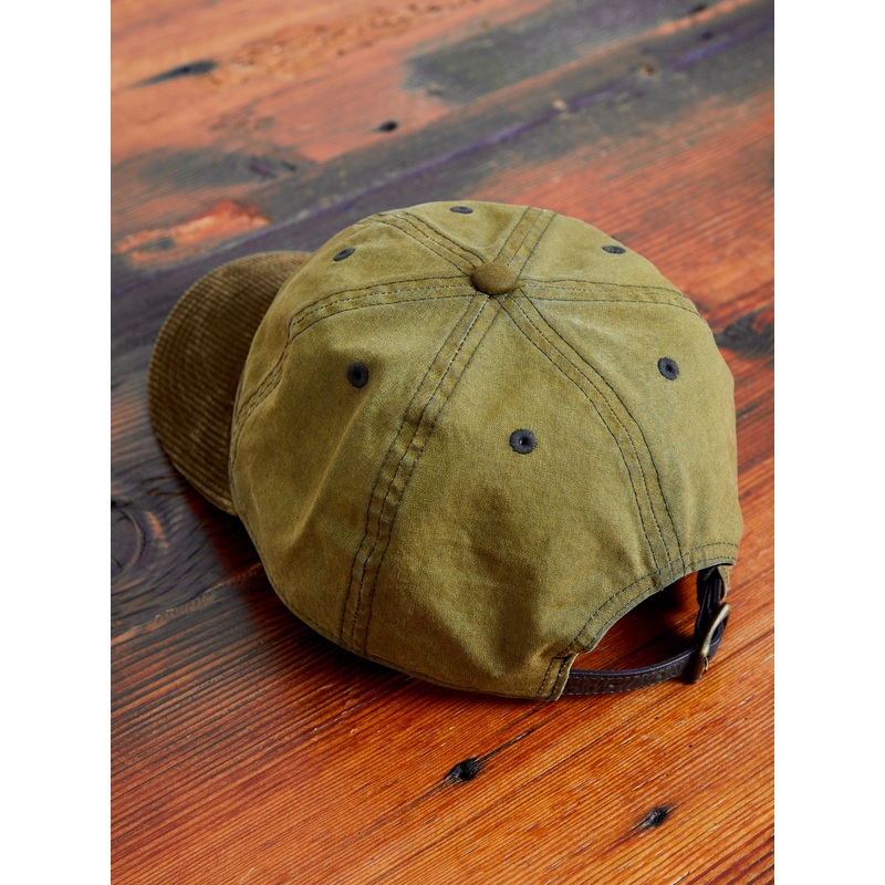 Oilcloth Baseball Cap in Explorer Olive
