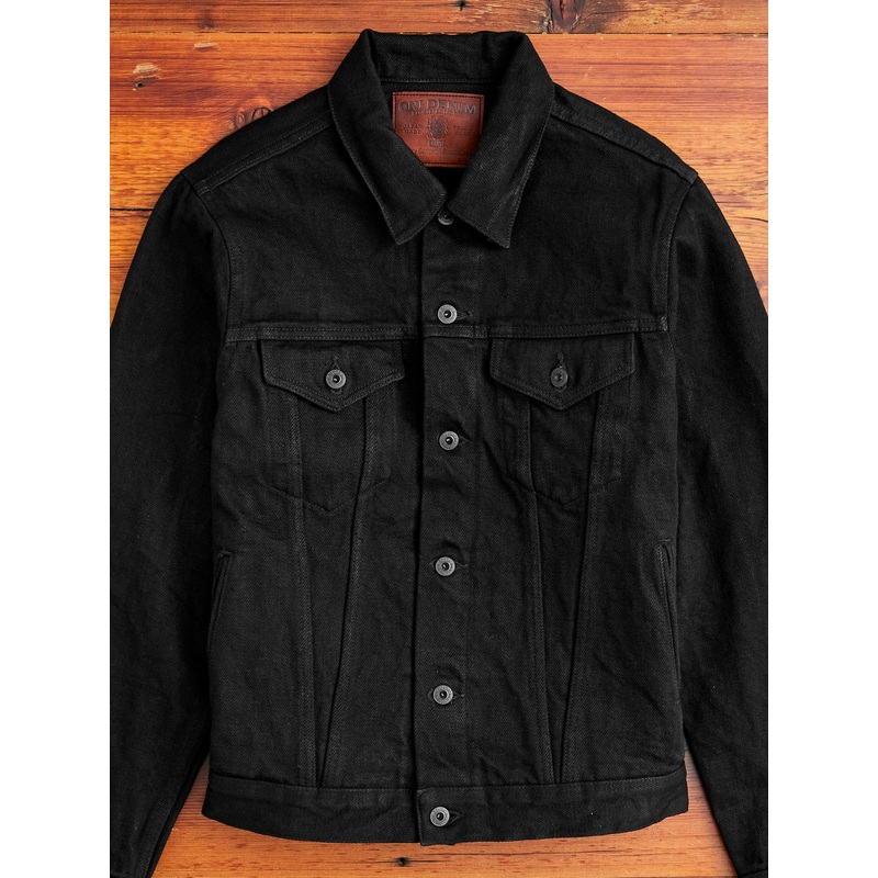 02527PRZ-BK “Secret Denim” 20oz Black Selvedge Denim Jacket