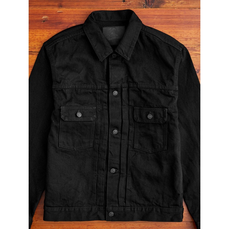 15.7oz Double Black Selvedge Denim Type-2 Jacket