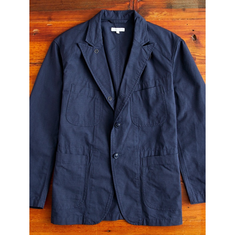Bedford Jacket in Dark Navy Cotton Ripstop