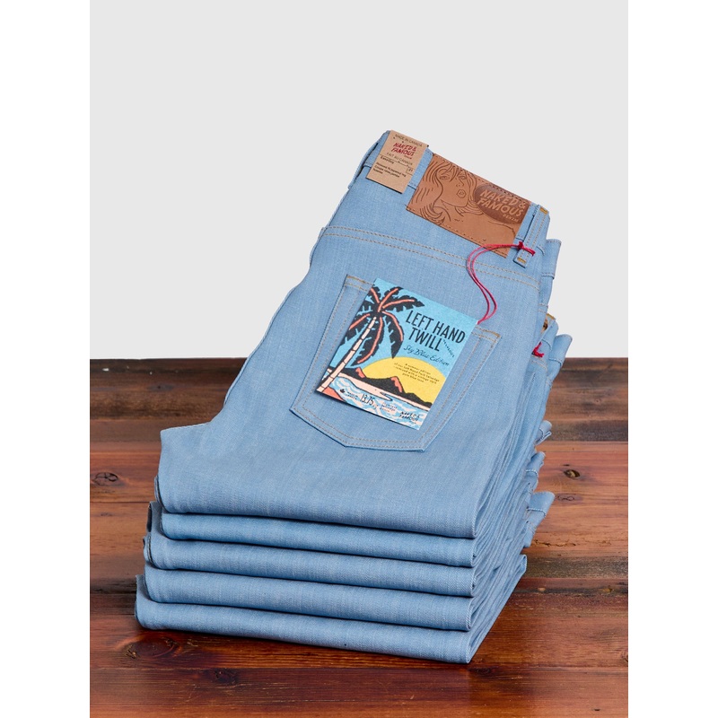 “Left Hand Twill Sky Blue” 13.75oz Selvedge Denim – Easy Guy Fit