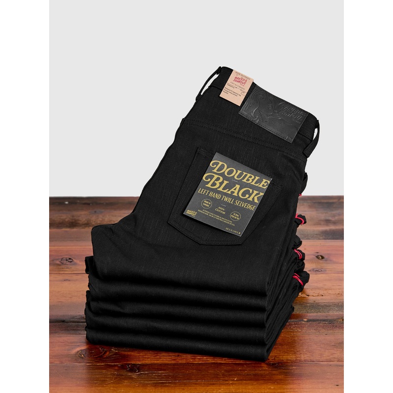 “Anniversary Left Hand Twill – Double Black Edition” 13.75oz Selvedge Denim – Easy Guy Fit