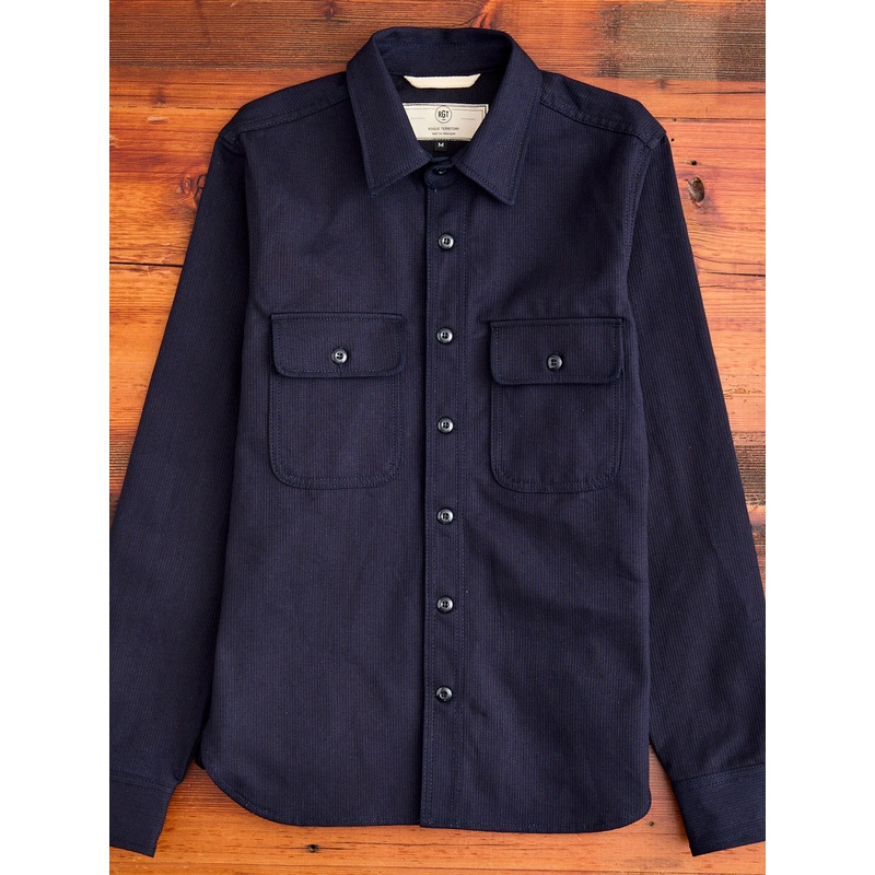 “Field Shirt” in Indigo Whip Cord