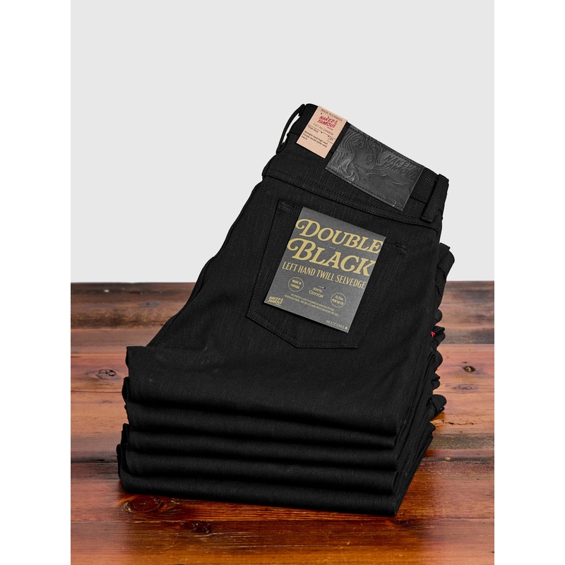 “Anniversary Left Hand Twill – Double Black Edition” 13.75oz Selvedge Denim – True Guy Fit