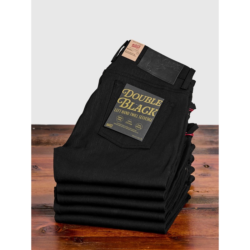 “Anniversary Left Hand Twill – Double Black Edition” 13.75oz Selvedge Denim – Weird Guy Fit