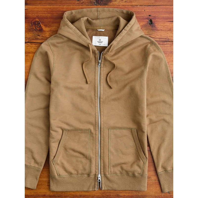 Zip Hoodie in Clay