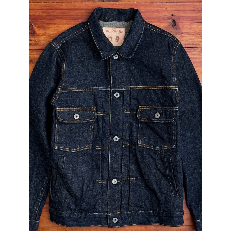 02516P “Sleeping Demon” Natural Indigo 15.5oz Selvedge Denim Jacket