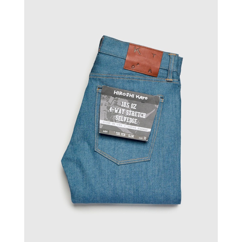 “Old Blue Raw” 10.5oz Indigo Stretch Selvedge Denim – Pen Slim