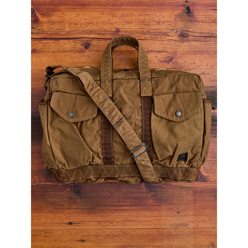 “Crag” 2-Way Boston Bag (S) in Coyote