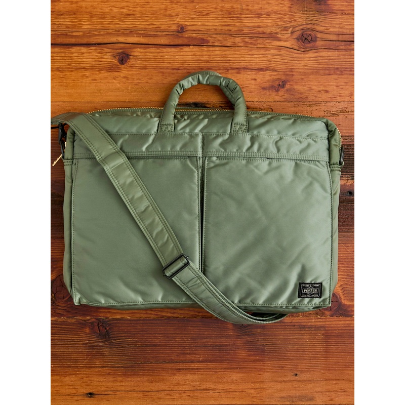 “Tanker” 2-Way Briefcase in Sage Green