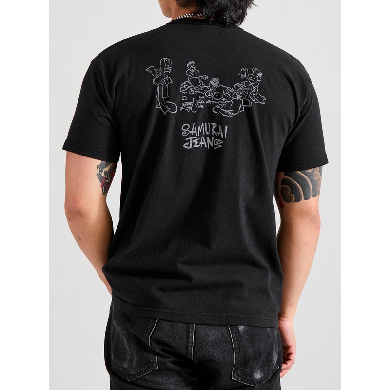 “Drunk” Heavyweight T-Shirt in Black