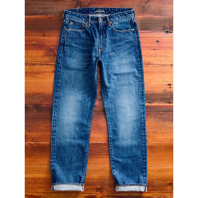 J401-MID “Circle Mid Wash” 14.8oz Selvedge Denim – Classic Straight Fit