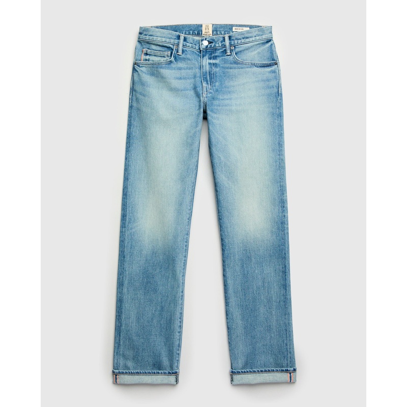 “Julian” 14oz Washed Indigo Stretch Selvedge Denim – Hammer Straight