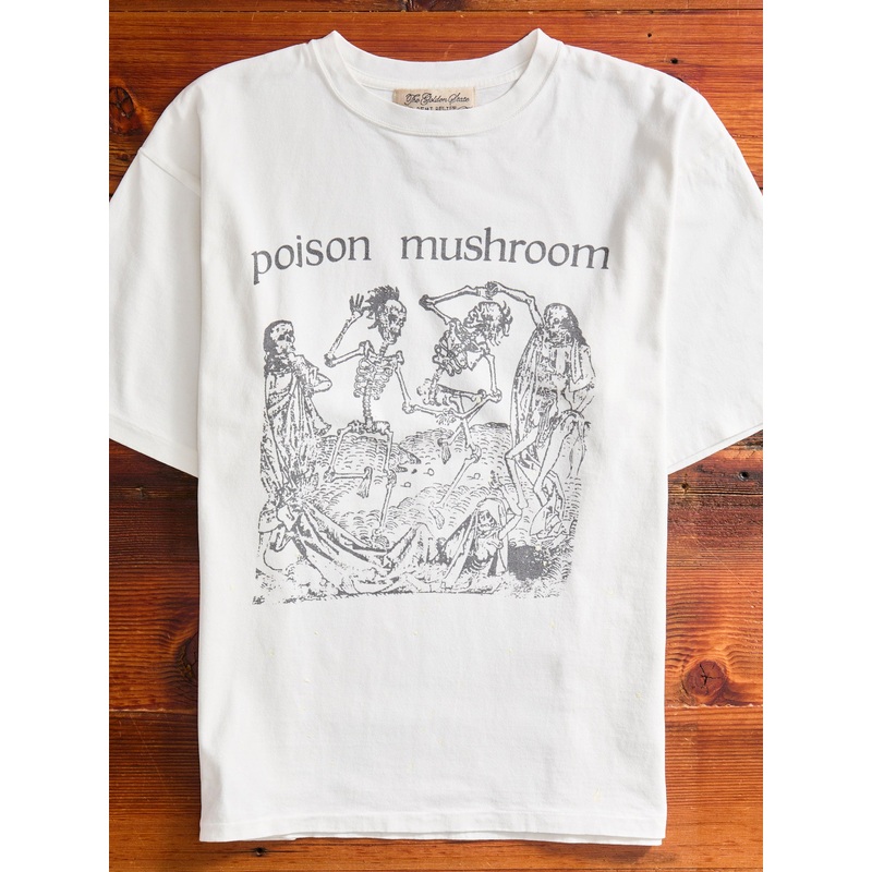 “Poison Mushroom” New Finish T-Shirt in Off White