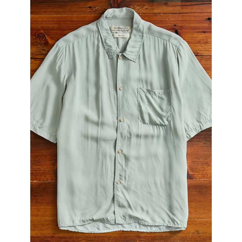 Rayon Hawk Short Sleeve Shirt in Sax