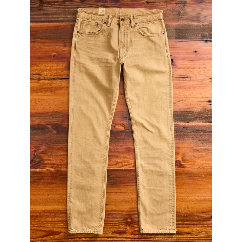 Vintage Tan 13.6oz Washed Denim – High Slim Fit